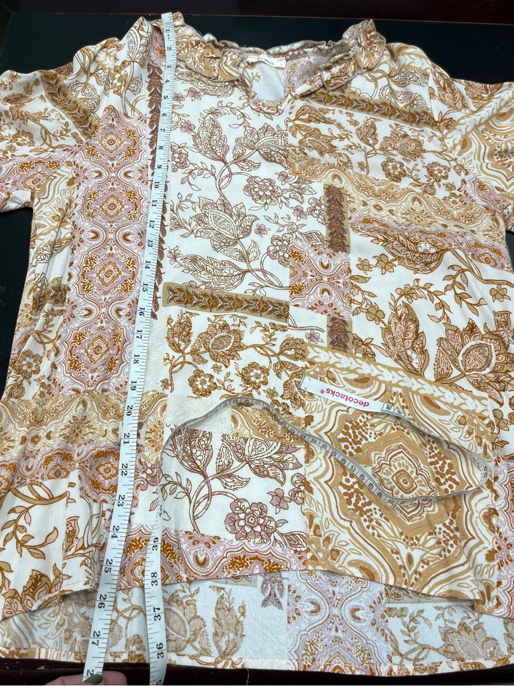 Les Amis boho blouse size medium - Picture 8 of 9